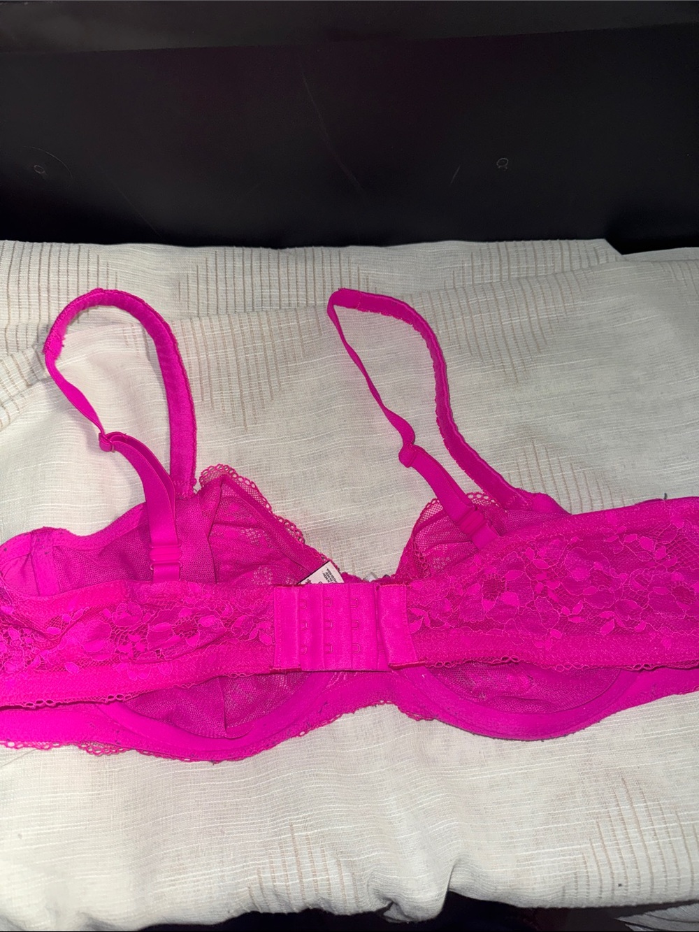 Victoria's Secret Lace Balconette Bra - Fuchsia